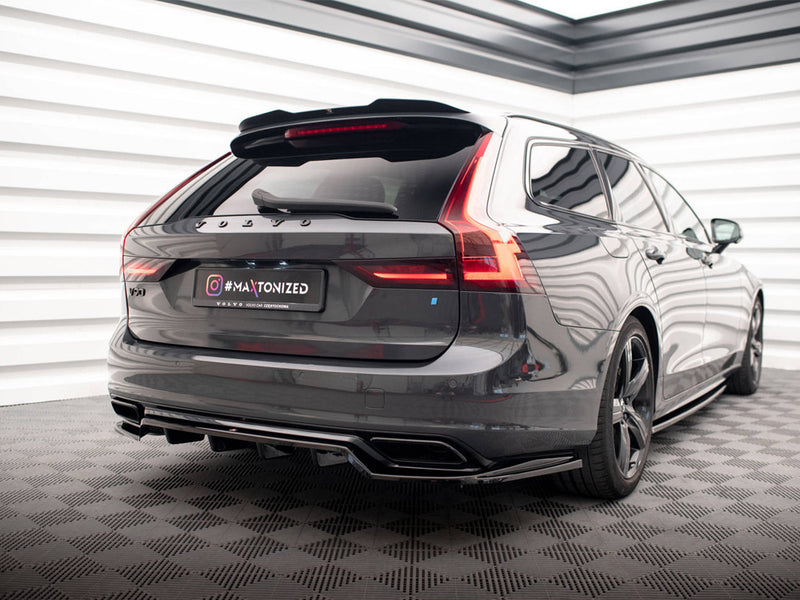 Maxton Design Rear Splitter (Vertical Bars) Volvo V90 / S90 R-Design Mk2