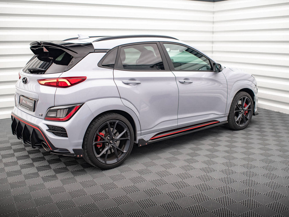 Maxton Design Side Skirts Diffusers V.1 + Flaps Hyundai Kona N Mk1