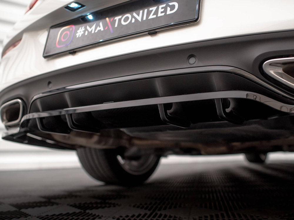 Maxton Design Rear Splitter (Vertical Bars) Mercedes C Coupe AMG-Line C205 Facelift