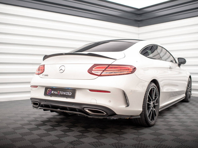 Maxton Design Spoiler CAP Mercedes C W205 Coupe AMG-Line