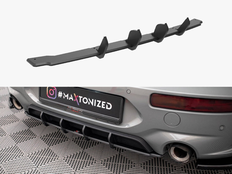 Maxton Design Street PRO Rear Diffuser Mini Cooper Clubman John Cooper Works F54 Facelift - Black-Red
