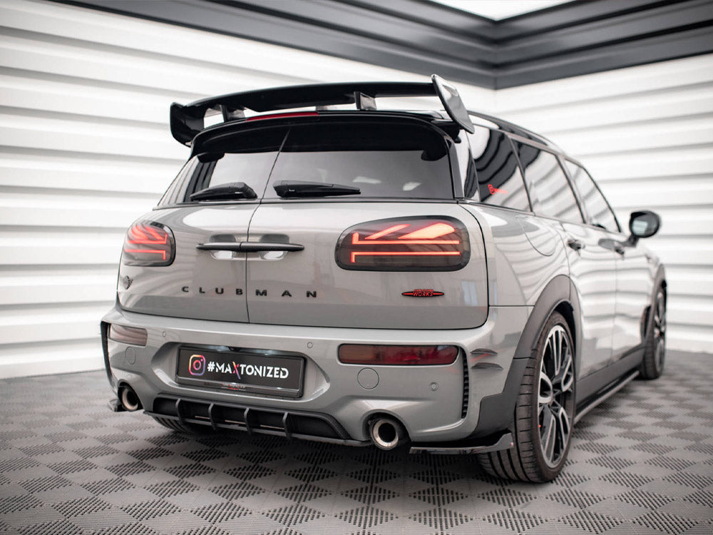 Maxton Design Street PRO Rear Diffuser Mini Cooper Clubman John Cooper Works F54 Facelift - Black-Red