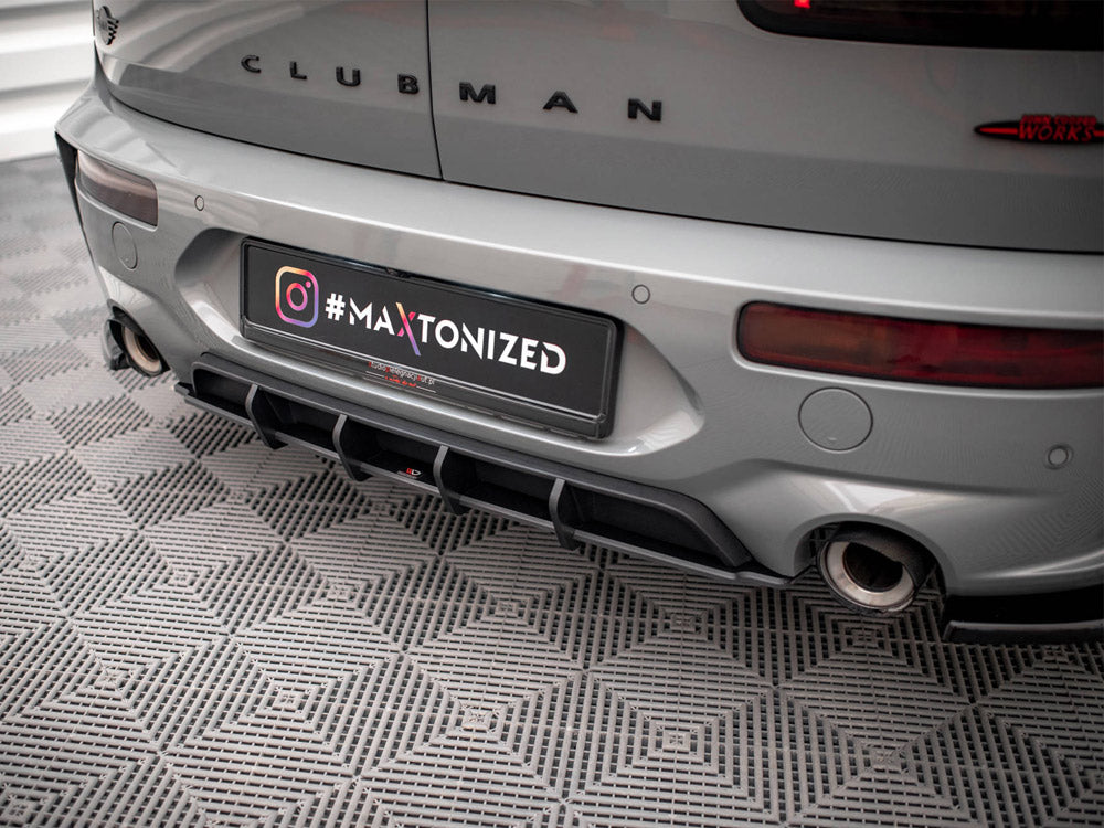 Maxton Design Street PRO Rear Diffuser Mini Cooper Clubman John Cooper Works F54 Facelift - Black-Red