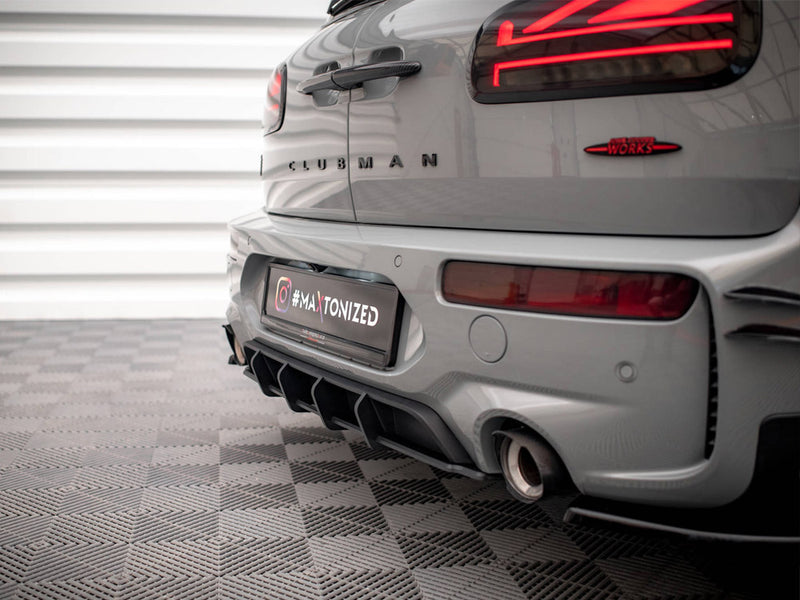 Maxton Design Street PRO Rear Diffuser Mini Cooper Clubman John Cooper Works F54 Facelift - Black-Red