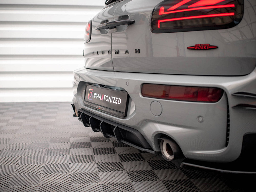 Maxton Design Street PRO Rear Diffuser Mini Cooper Clubman John Cooper Works F54 Facelift - Black-Red