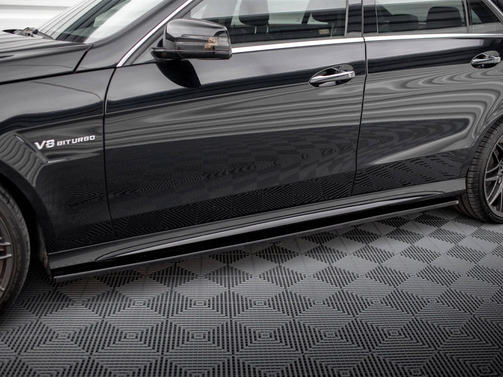Maxton Design Side Skirts Diffusers Mercedes E63 AMG / AMG-Line Sedan W212 Facelift