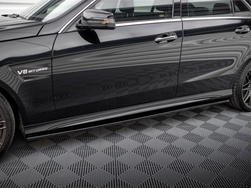 Maxton Design Side Skirts Diffusers Mercedes E63 AMG / AMG-Line Sedan W212 Facelift