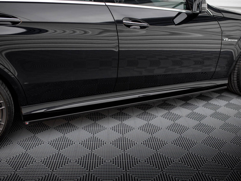 Maxton Design Side Skirts Diffusers Mercedes E63 AMG / AMG-Line Sedan W212 Facelift