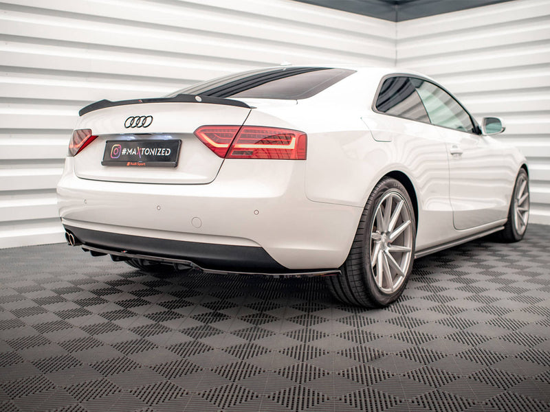 Maxton Design Central Rear Splitter (Vertical Bars) Audi A5 Coupe 8T Facelift