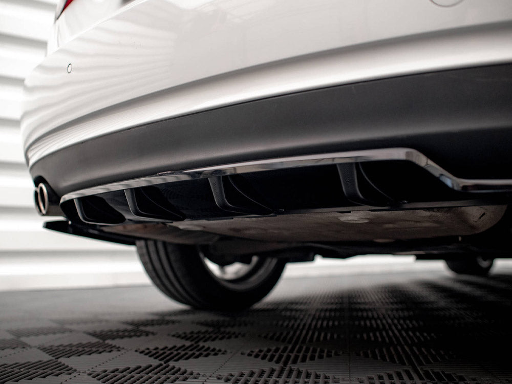 Maxton Design Central Rear Splitter (Vertical Bars) Audi A5 Coupe 8T Facelift