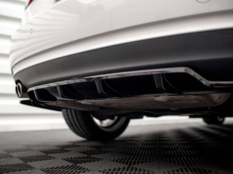 Maxton Design Central Rear Splitter (Vertical Bars) Audi A5 Coupe 8T Facelift