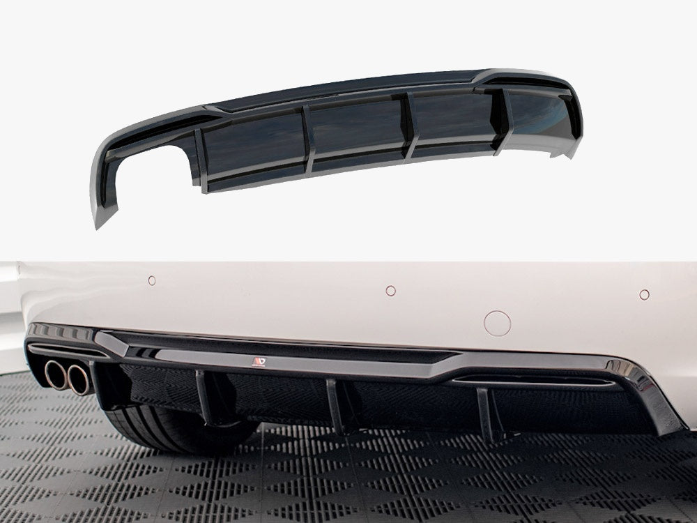Maxton Design Rear Valance Audi A5 8T Facelift (Version with dual exhausts on one side)
