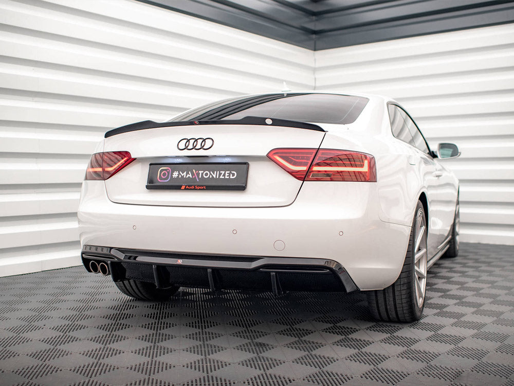 Maxton Design Rear Valance Audi A5 8T Facelift (Version with dual exhausts on one side)
