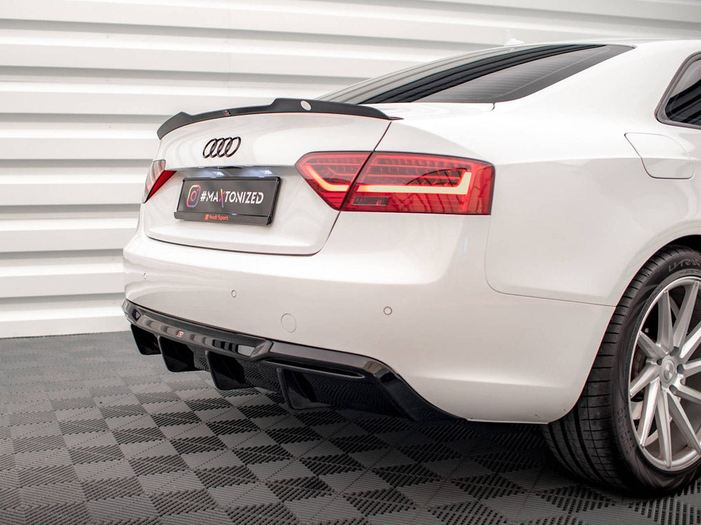 Maxton Design Rear Valance Audi A5 8T Facelift (Version with dual exhausts on one side)