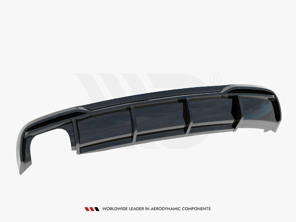 Maxton Design Rear Valance Audi A5 8T Facelift (Version with dual exhausts on one side)