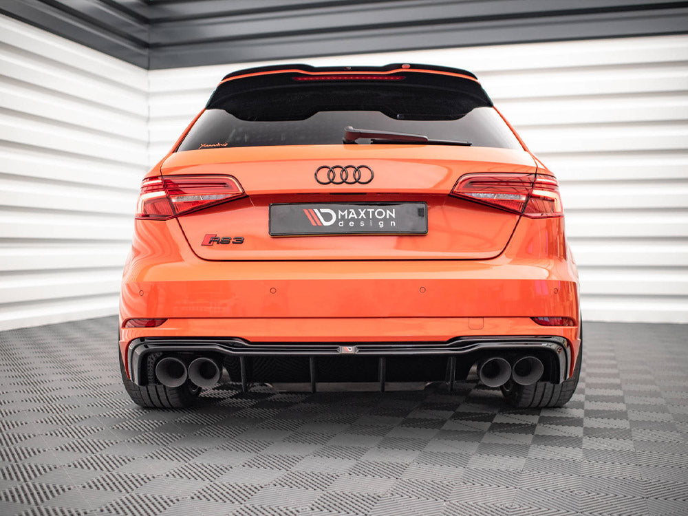 Maxton Design Rear Valance + Milltek Sport Non-Resonated Exhaust Audi RS3 Sportback 8V Facelift