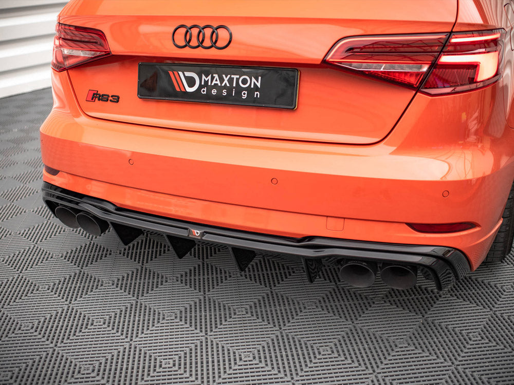 Maxton Design Rear Valance + Milltek Sport Non-Resonated Exhaust Audi RS3 Sportback 8V Facelift