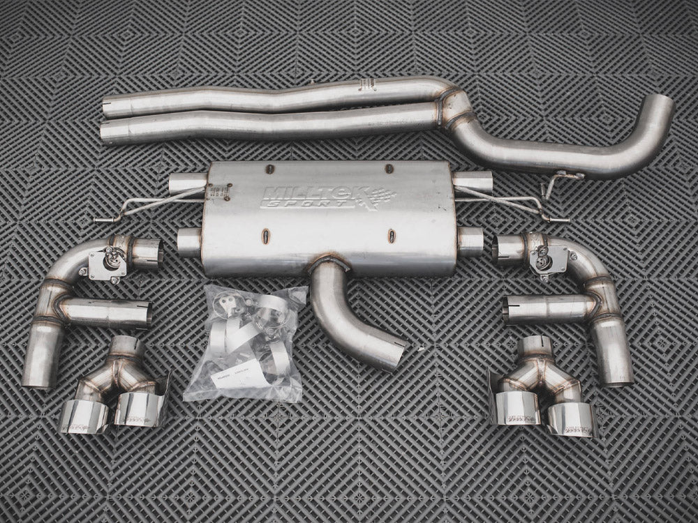 Maxton Design Rear Valance + Milltek Sport Non-Resonated Exhaust Audi RS3 Sportback 8V Facelift