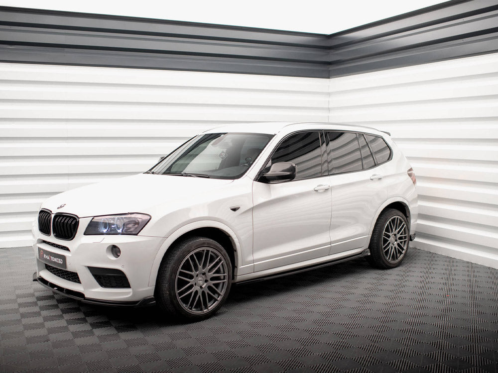 Maxton Design Side Skirts Diffusers BMW X3 M-Pack F25