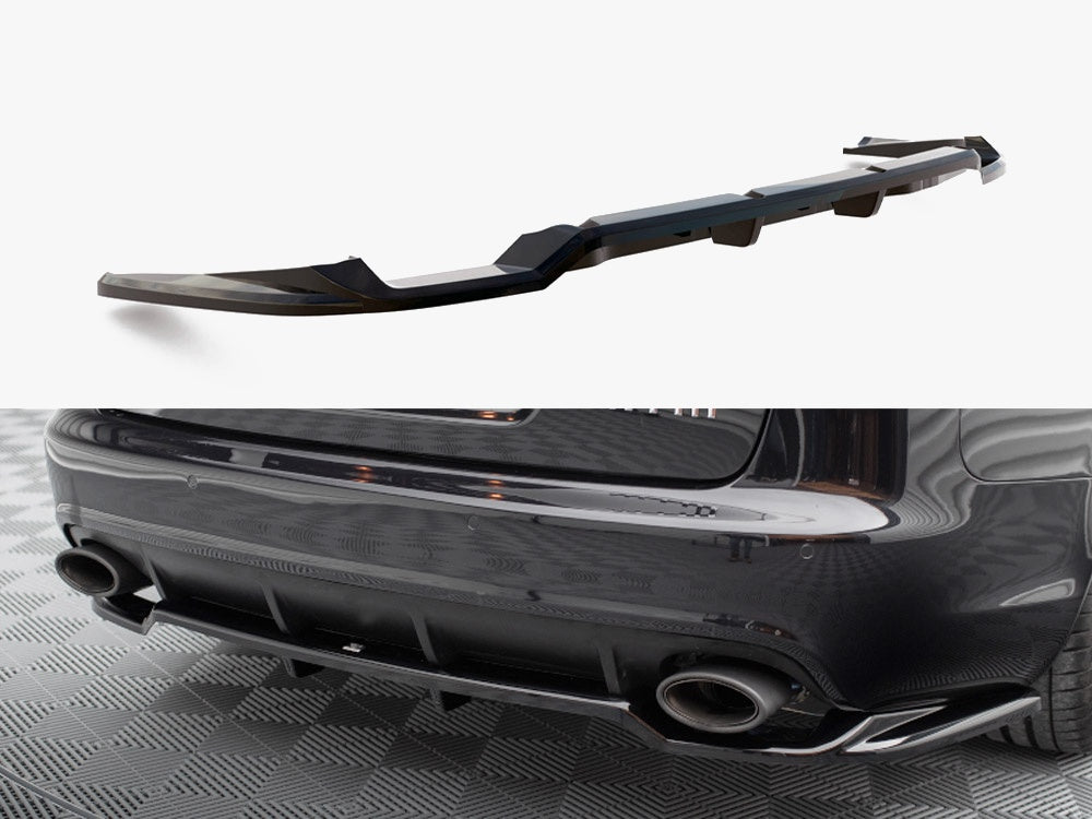 Maxton Design Central Rear Splitter (Vertical Bars) Audi RS6 Avant C6
