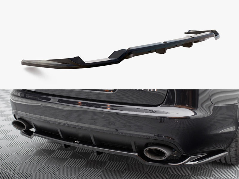 Maxton Design Central Rear Splitter (Vertical Bars) Audi RS6 Avant C6