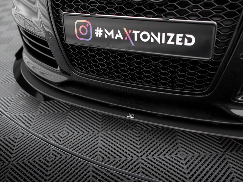 Maxton Design Street PRO Front Splitter + Flaps Audi RS6 Avant C6