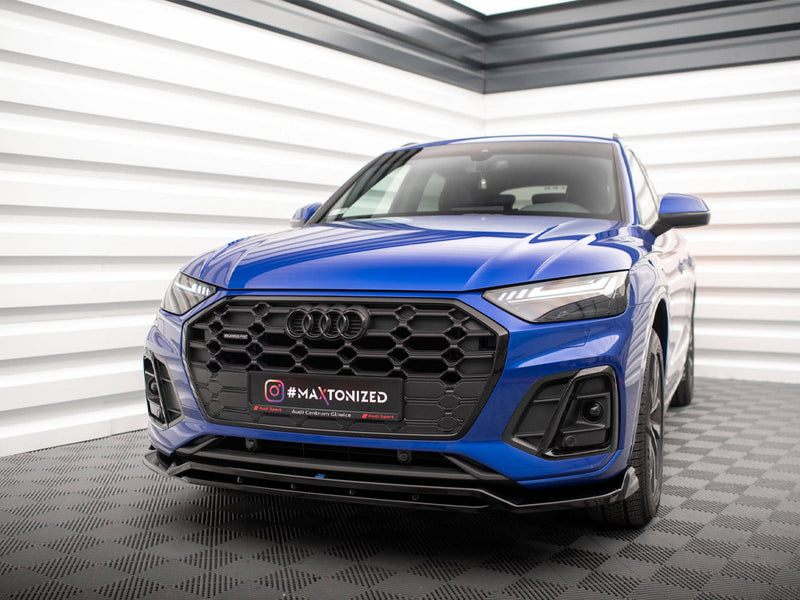 Maxton Design Front Splitter V.1 Audi SQ5 / Q5 S-Line SUV / Sportback Mk2 Facelift
