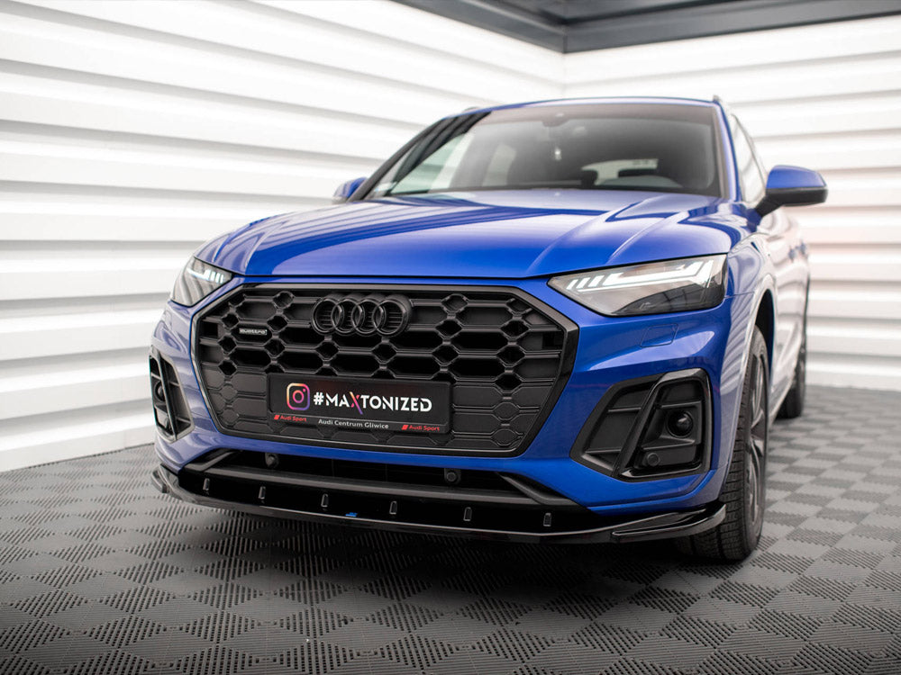 Maxton Design Front Splitter V.2 Audi SQ5 / Q5 S-Line SUV / Sportback Mk2 Facelift