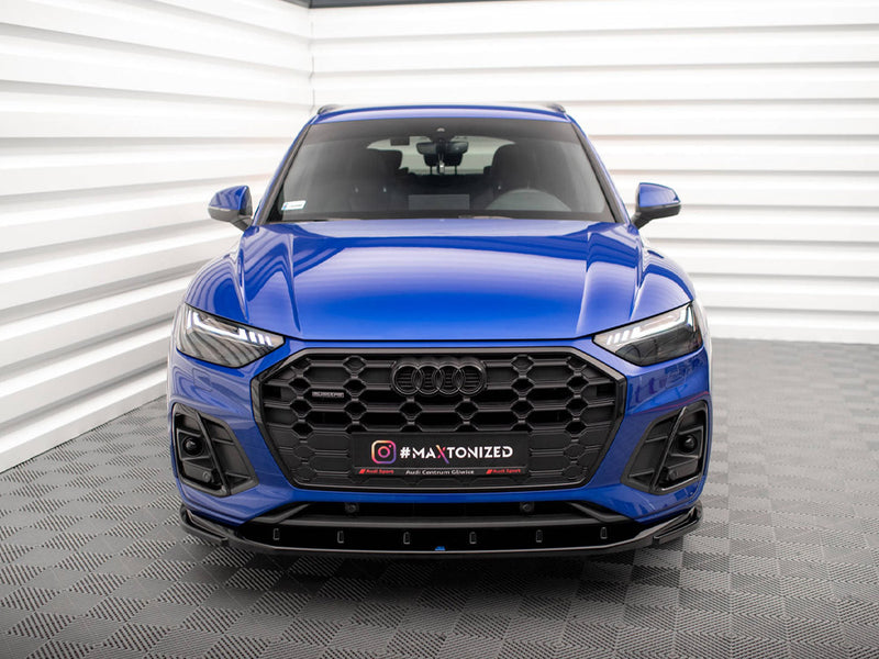 Maxton Design Front Splitter V.2 Audi SQ5 / Q5 S-Line SUV / Sportback Mk2 Facelift