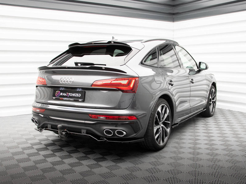 Maxton Design Rear Splitter (Vertical Bars) Audi SQ5 / Q5 S-Line Sportback Mk2 Facelift