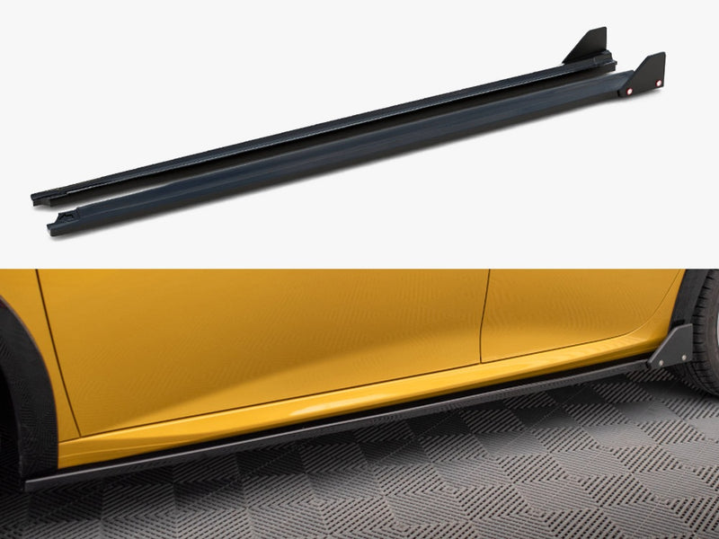 Maxton Design Side Skirt Diffusers + Flaps Peugeot 208 GT Mk2