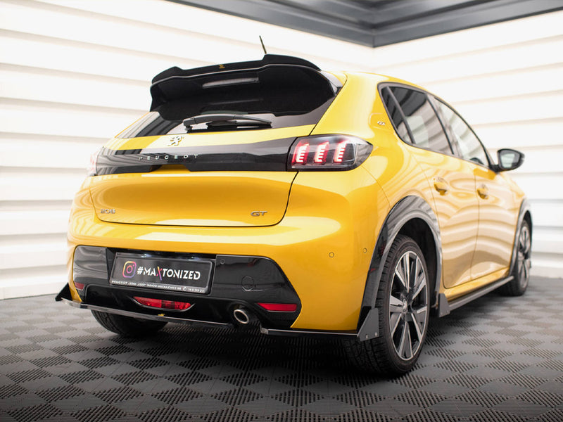 Maxton Design Rear Side Splitters V.1 + Flaps Peugeot 208 GT Mk2