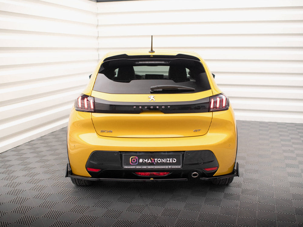 Maxton Design Rear Side Splitters V.1 + Flaps Peugeot 208 GT Mk2