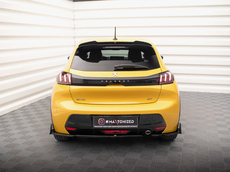 Maxton Design Rear Side Splitters V.1 + Flaps Peugeot 208 GT Mk2