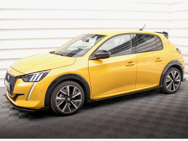 Maxton Design Street PRO Side Skirts Diffusers + Flaps Peugeot 208 GT Mk2
