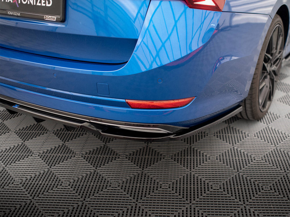 Maxton Design Rear Splitter (Vertical Bars) Skoda Octavia Sportline Mk4