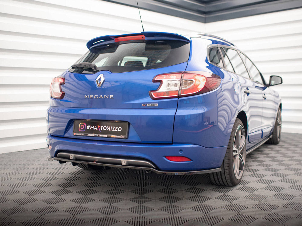 Maxton Design Rear Splitter (Vertical Bars) Renault Megane GT Line Grandtour Mk3 Facelift