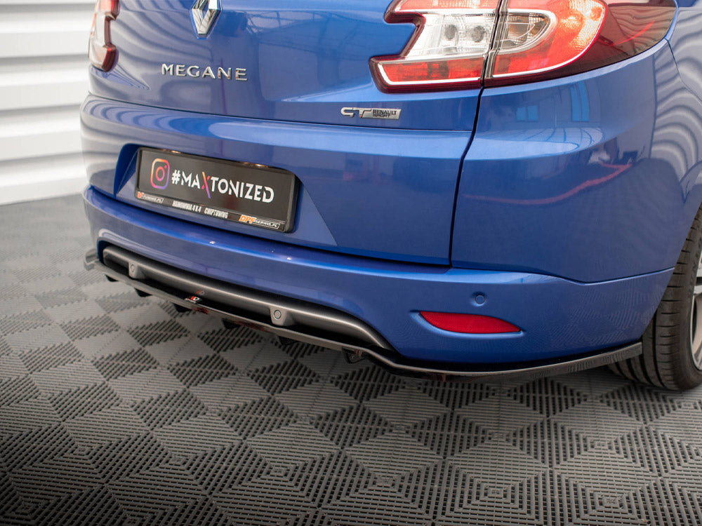 Maxton Design Rear Splitter (Vertical Bars) Renault Megane GT Line Grandtour Mk3 Facelift