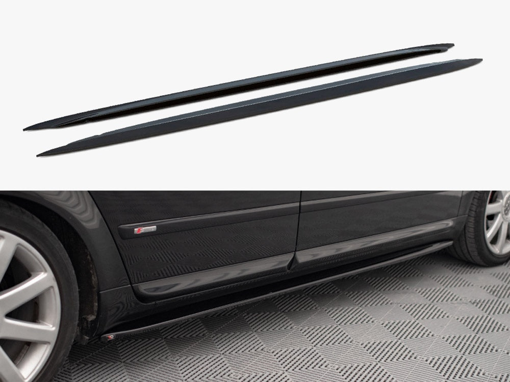 Maxton Design Side Skirts Diffusers V.1 Audi S4 / A4 / A4 S-Line B6 / B7