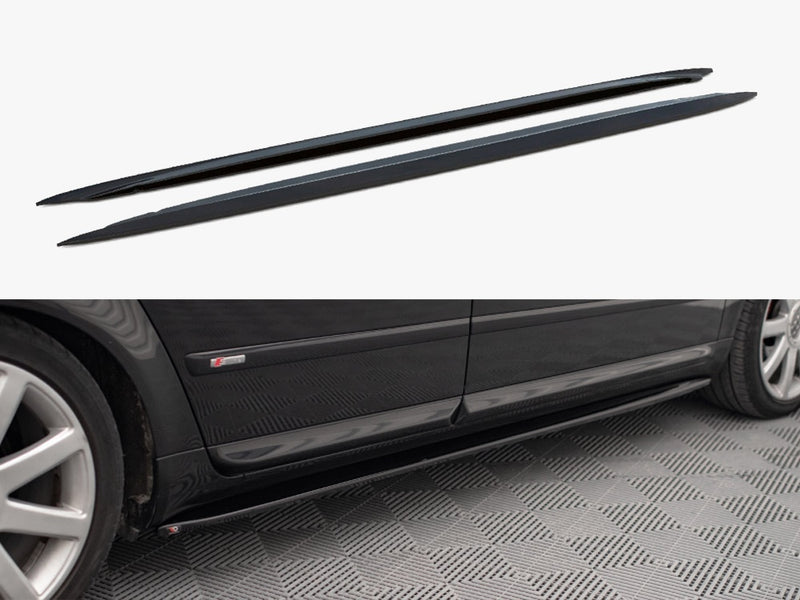 Maxton Design Side Skirts Diffusers V.1 Audi S4 / A4 / A4 S-Line B6 / B7