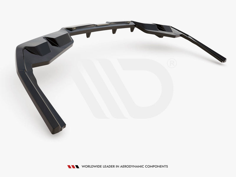 Maxton Design Central Rear Splitter (Vertical Bars) V.1 BMW i4 M-Pack G26