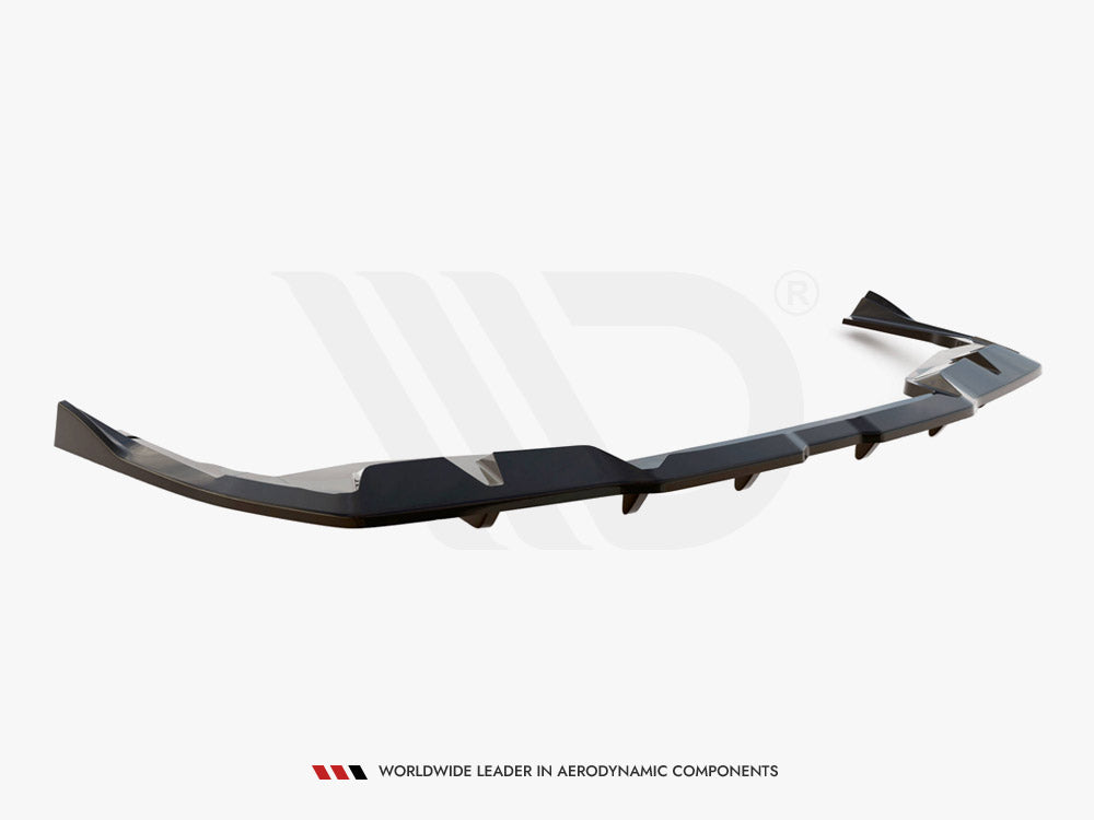 Maxton Design Central Rear Splitter (Vertical Bars) V.2 BMW i4 M-Pack G26