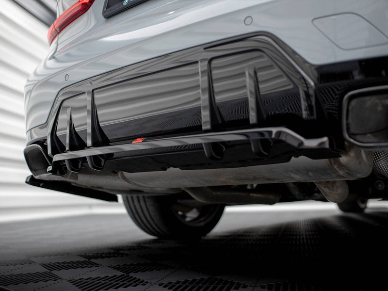 Maxton Design Rear Splitter (Vertical Bars) V.1 BMW M340i G20 / G21 Facelift