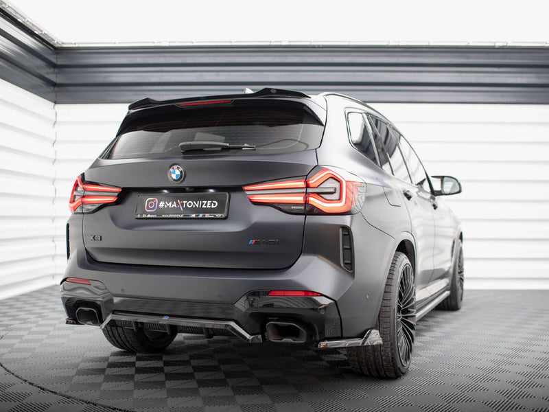 Maxton Design Rear Splitter (Vertical Bars) BMW X3 M-Pack G01 Facelift