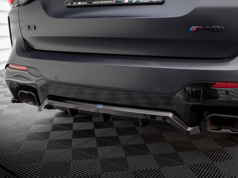 Maxton Design Rear Splitter (Vertical Bars) BMW X3 M-Pack G01 Facelift