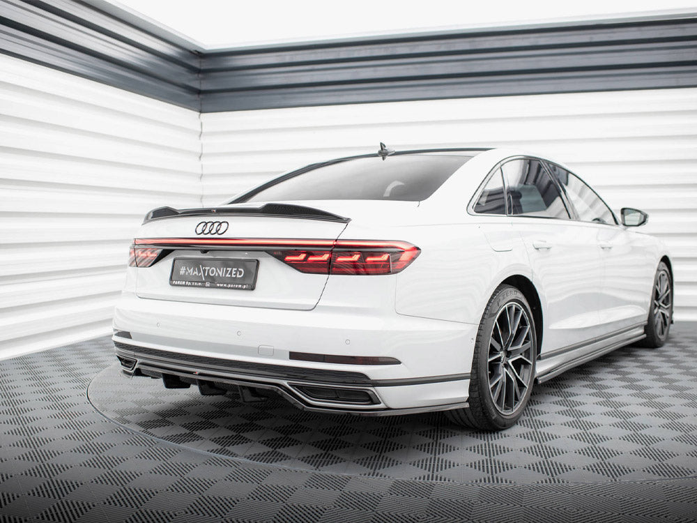 Maxton Design Central Rear Splitter (Vertical Bars) Audi A8 S-Line D5