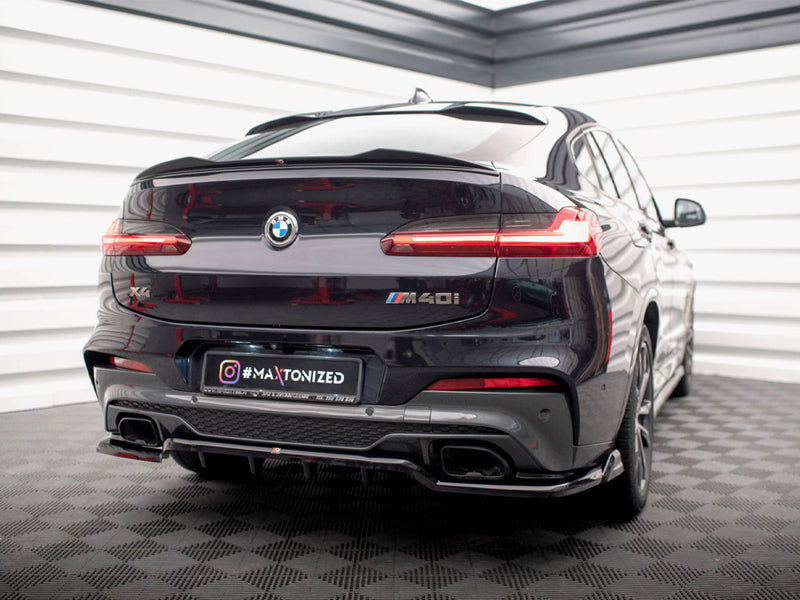 Maxton Design Central Rear Splitter (Vertical Bars) V.2 BMW X4 M40i G02