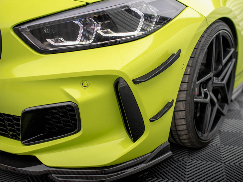 Maxton Design Carbon Fiber Front Bumper Wings (Canards) BMW 1 F40 M-Pack / M135i