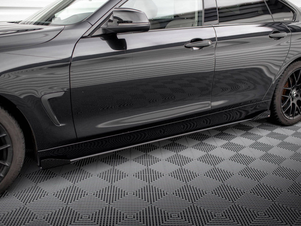 Maxton Design Street PRO Side Skirts Diffusers + Flaps BMW 4 Gran Coupe F36