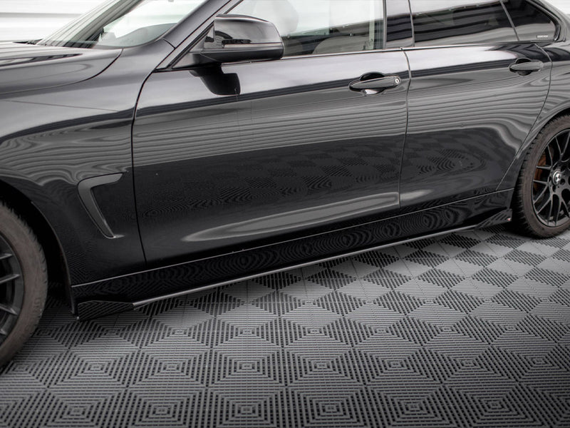 Maxton Design Street PRO Side Skirts Diffusers + Flaps BMW 4 Gran Coupe F36
